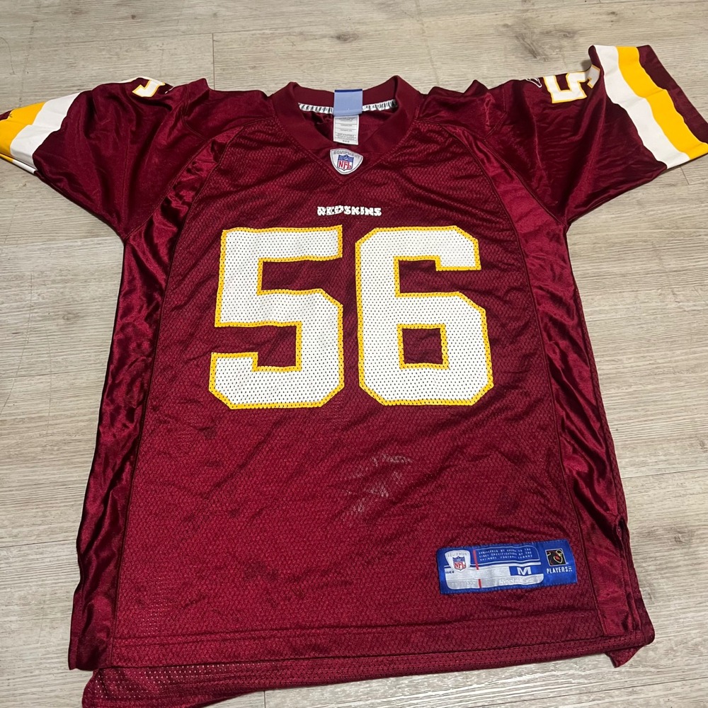 Lavar Arrington NFL Reebok Player Y2K On Field Maroon Redskins Jersey Size‎ M